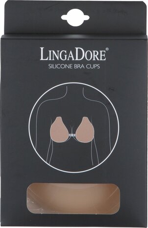 LingaDore - Silicone Bra Cups Bruin - maat S/M - Bruin - Dames