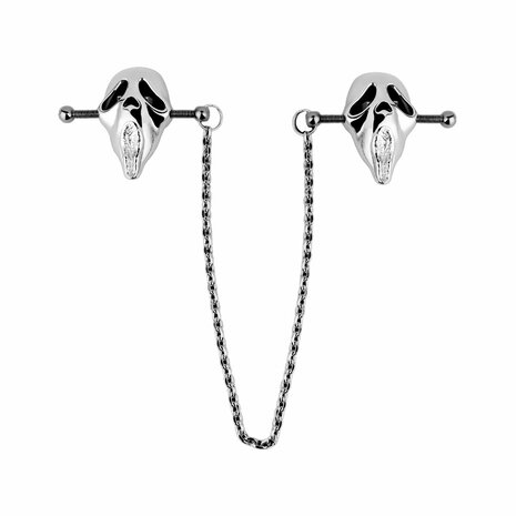 Kiotos - Screaming Ghostface - Tepelklemmen met ketting
