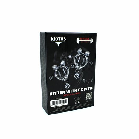 Kiotos - Kittenoortjes met Strik en Belletje - Tepelklemmen met ketting