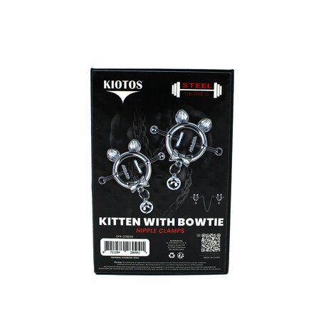 Kiotos - Kittenoortjes met Strik en Belletje - Tepelklemmen met ketting