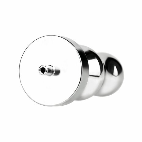 Kiotos - Holle Penisplug - Holle Dilator - Met Holle Geribbelde Buttplug - Ass Lock - RVS