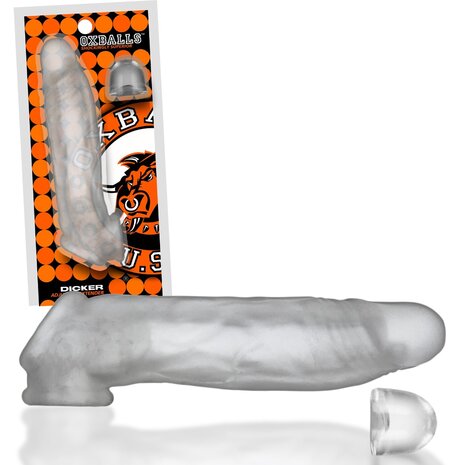 Oxballs - Dicker - Ultra-Slim Penis Sleeve - Clear Ice