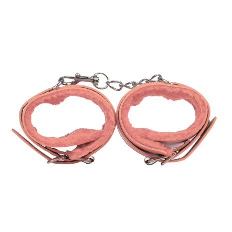 TieMeUp - Boeien imitatieleder - Zachte bontvoering - Roze