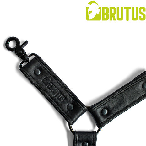 Brutus - Lederen Beenharnas - Verstelbaar- Zwart