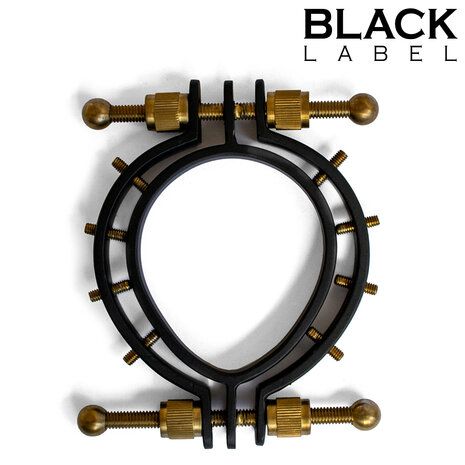Black Label - Pussy Klem 2.0 - Vagina Klem met Spikes - Zwart/Goud