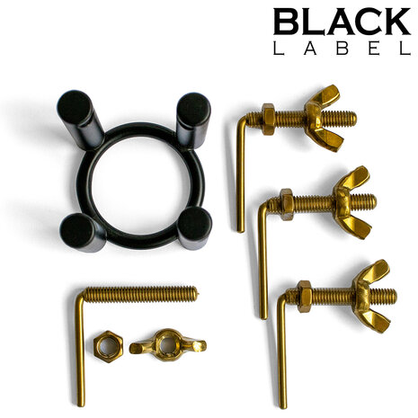 Black Label - 4-Way Urethrale Stretcher - Zwart/Goud