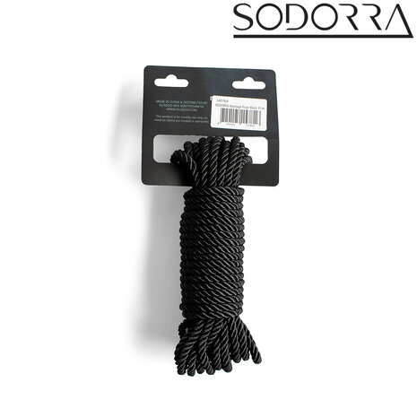 SODORRA - Shibari Bondagetouw - Zwart - 10 meter