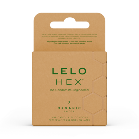 LELO - HEX Organic Condooms - 3 stuks