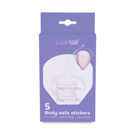 Luxus - Zelfklevende Stickers voor de Luxus Vibrator - 5 stuks - Transparant