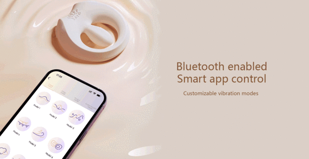 ZALO - Apis - Vibrerende koppelring - App Control - Zwart