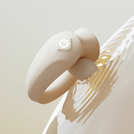 ZALO - Apis - Vibrerende Cockring voor Koppels - App Control - Ivoorwit