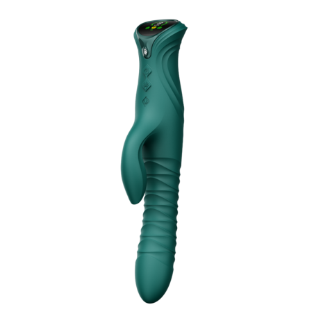 ZALO - Mose 2 - Stotende Rabbit Vibrator – Smaragdgroen