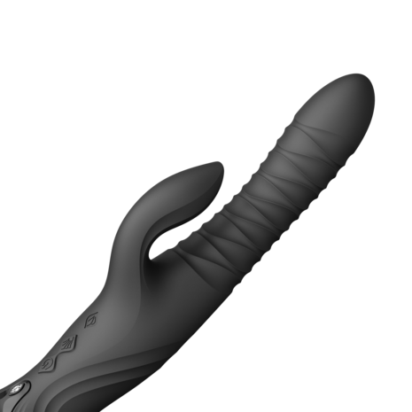 ZALO - Mose 2 - Stotende Rabbit Vibrator – Zwart