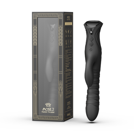 ZALO - Mose 2 - Stotende Rabbit Vibrator – Zwart