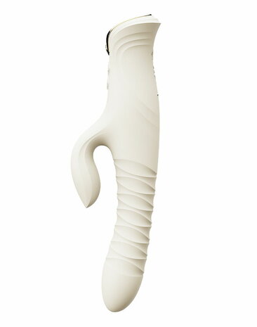 ZALO - Mose 2 - Stotende Rabbit Vibrator – Ivoor Wit