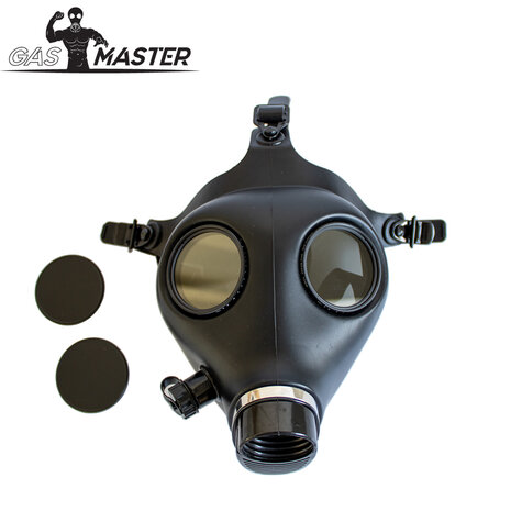 GASMASTER Alien Gasmasker – Gepolariseerde Lenzen + Metalen Oogkappen