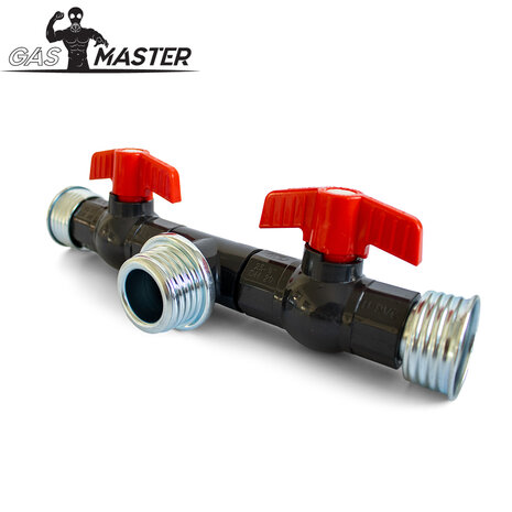 GASMASTER Air Selector T-Splitter met Ventielen