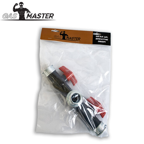 GASMASTER Air Selector T-Splitter met Ventielen