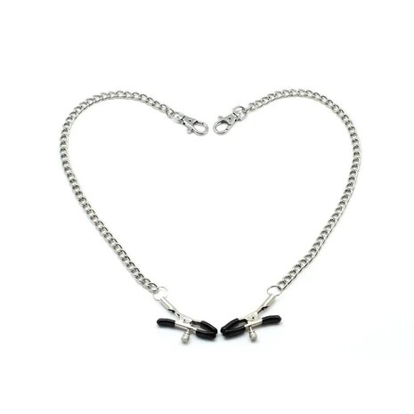 Liebe Seele - Verstelbare Bull Nose Tepelklemmen Met Ketting - Goud