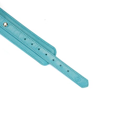 Liebe Seele - Blue Lamb - Lamslederen Boeien - Blauw met Gouden Hardware