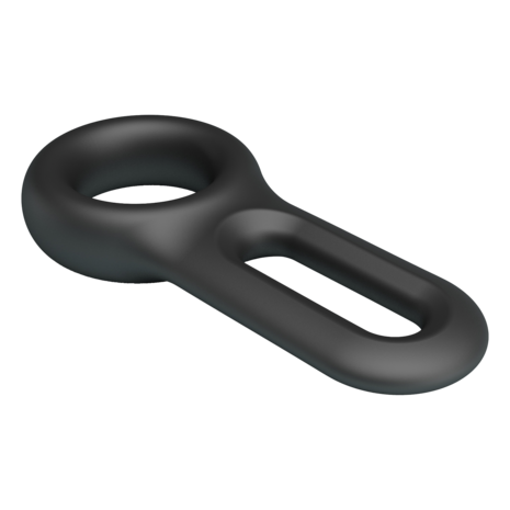 Crazy Bull - Oniel - Super Soft Siliconen Cockring - Model 18 - Zwart