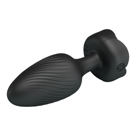 Pretty Love - Varian - Kleurveranderende lichtgevende vibrerende buttplug - Zwart
