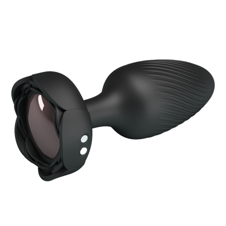Pretty Love - Varian - Kleurveranderende lichtgevende vibrerende buttplug - Zwart