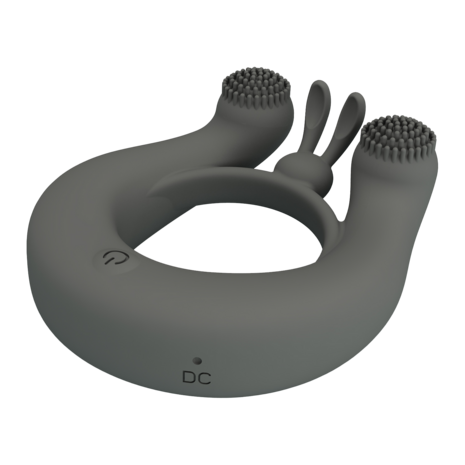 Pretty Love - Dahlia - Master Vibrerende Cockring - Grijs
