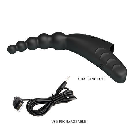 Pretty Love - Jordin - Krachtige Vinger Vibrator - Zwart