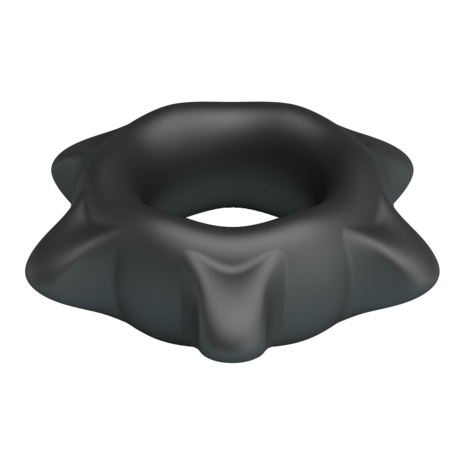 Crazy Bull - Ethaniel - Super Soft Siliconen Cockring - Model 11 - Zwart