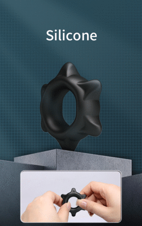 Crazy Bull - Ethaniel - Super Soft Siliconen Cockring - Model 11 - Zwart