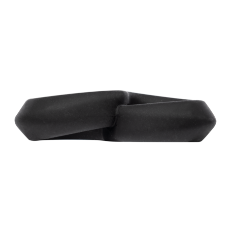 Rimba - Siliconen 8-vormige ring - Zwart