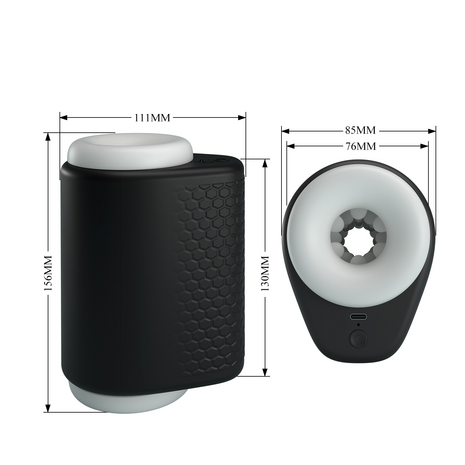 Pretty Love - DJ Girl - Thrusting Perfect Stroker - Stotende Masturbator - Zwart/Wit