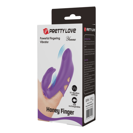 Pretty Love - Yenna - Krachtige Vinger Vibrator - Paars