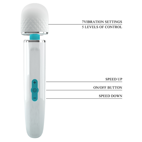 Pretty Love - Azlins - Massager - Wit/Blauw