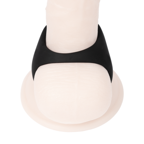 Rimba - Siliconen Driehoekige Cockring - Zwart