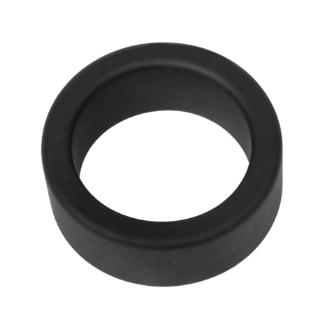 Rimba - Siliconen Scrotumring - Ballstretcher - Hoogte 20 mm - Zwart