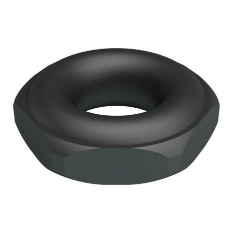 Crazy Bull - Jarvius - Super Soft Siliconen Cockring - Model 14 - Zwart