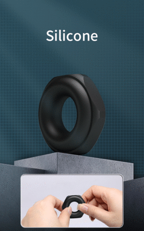 Crazy Bull - Jarvius - Super Soft Siliconen Cockring - Model 14 - Zwart