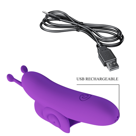 Pretty Love - Snail - Krachtige Vinger Vibrator - Paars