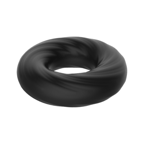 Crazy Bull - Super Soft Siliconen ring - Model 6 - Zwart