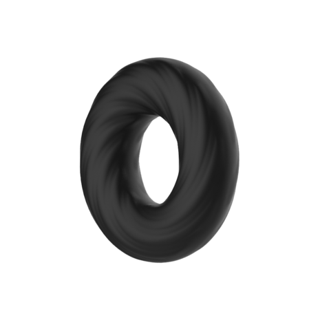 Crazy Bull - Super Soft Siliconen ring - Model 6 - Zwart