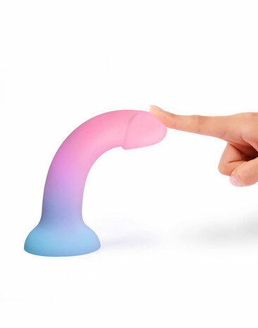 Love to Love - Utopia - Dildolls - Gladde Dildo - Roze/Violet/Blauw - Maat XL