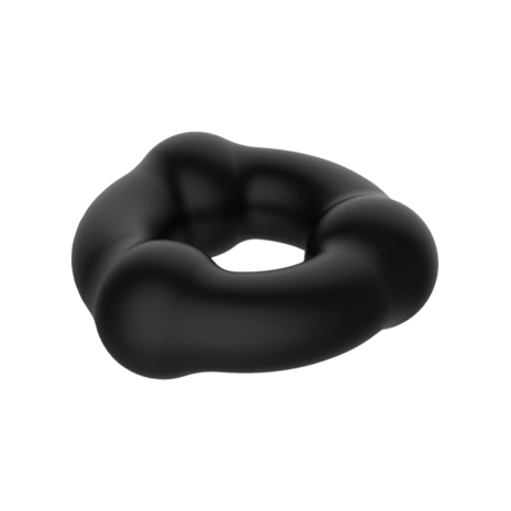 Crazy Bull - Super Soft Siliconen Ring - Model 7 - Zwart