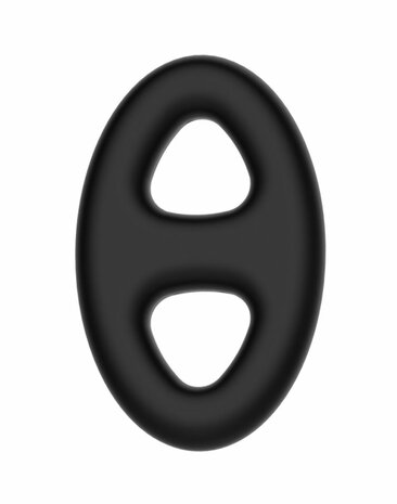 Crazy Bull - Super Soft Siliconen Cockring - Model 16 - Zwart