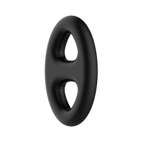 Crazy Bull - Super Soft Siliconen Cockring - Model 16 - Zwart