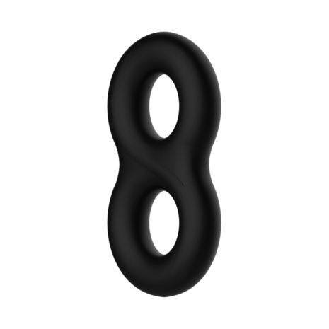 Crazy Bull - Super Soft Siliconen Cockring - Model 17 - Zwart