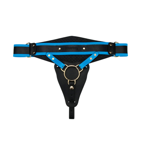LoveToy - Ingen - Vibrerende Strap-on Set - Lengte 24 cm - Lichte Huidskleur - Maat XS/S/M