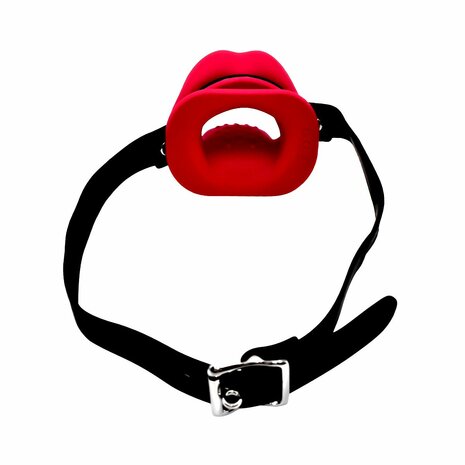 Kiotos - Vibrerende Siliconen Gag met Lippen en Tong