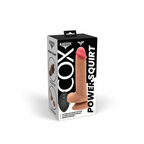 Kiotos Cox  - Power Squirt - Vibrerende en Squirting Dildo - Met Afstandsbediening